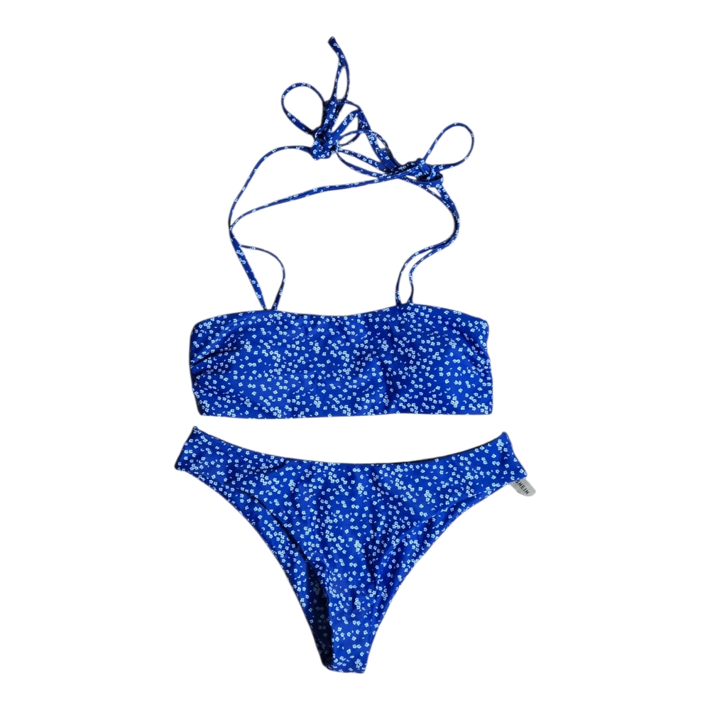SHEIN Blue Floral Bikini